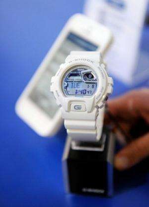A new generation Casio G-Shock watch at CES on January 8, 2013 in Las Vegas, Nevada