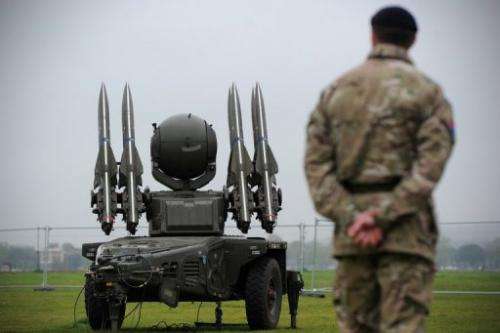 A Rapier missile defence system is deployed in London to provide air security for the Olympics, on May 3, 2012