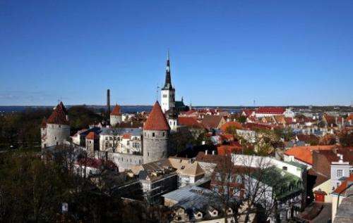 A view of the old city of Tallinn, taken on May 10, 2007