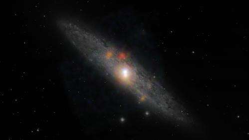Black hole naps amidst stellar chaos