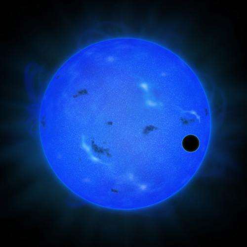 Blue Light Observations Indicate Water-Rich Atmosphere of a Super-Earth