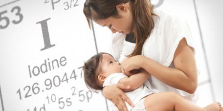 Breastfeeding provides babies with iodine