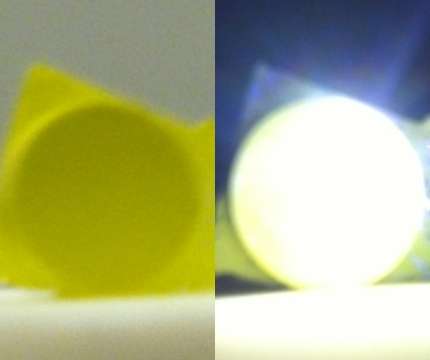 Bright, laser-based lighting devices