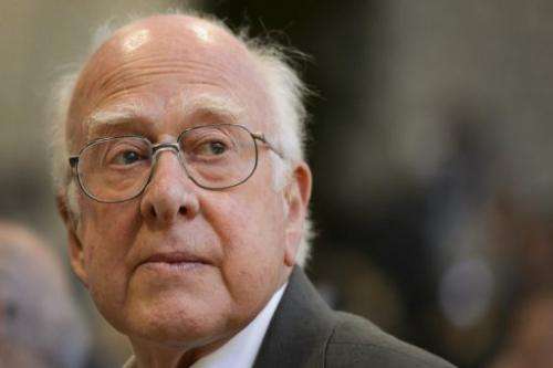British physicist Peter Higgs, pictured during a press conference in Meyrin, near Geneva, on July 4, 2012