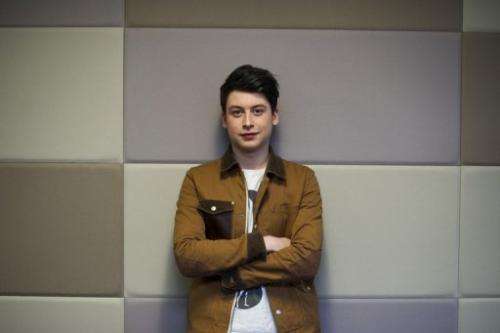 Briton Nick D'Aloisio, who sold his mobile news reader app Summly to Yahoo! is pictured in London on March 26, 2013