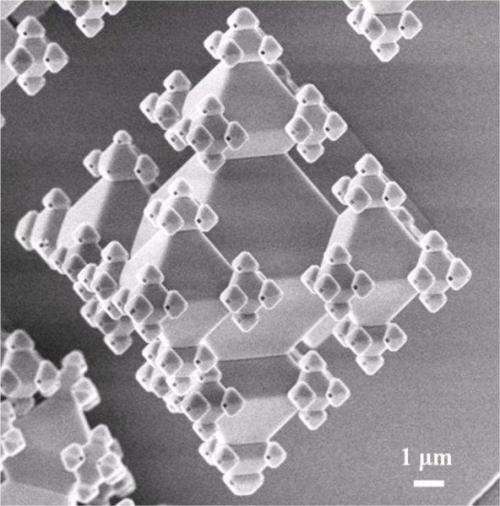 Building 3D fractals on a nano scale