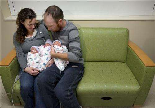 Calif. couple conceives rare identical triplets