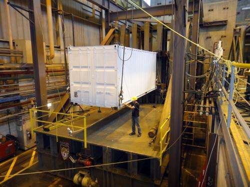 Cargo container research to improve buildings' ability to withstand tsunamis