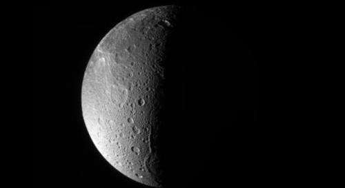 Cassini finds hints of activity at Saturn moon Dione