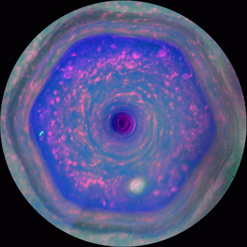 Cassini spacecraft obtains best views of Saturn hexagon