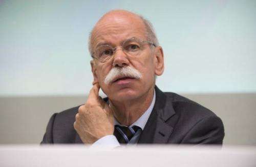 CEO of German auto giant Daimler AG, Dieter Zetsche, gives a press conference at Sindelfingen, Germany, June 12, 2013
