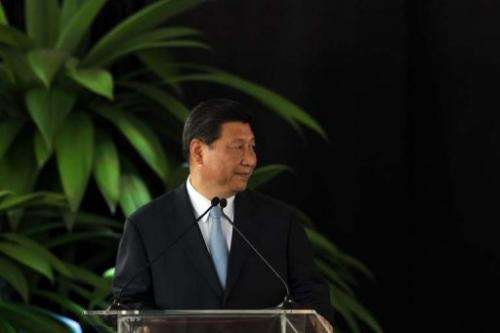 Chinese President Xi Jinping  is pictured in San Jose, on June 3, 2013