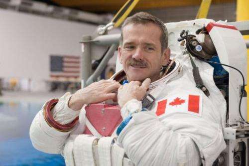 Chris Hadfield, Expedition 34 flight engineer and Expedition 35 commander, on March 14, 2012