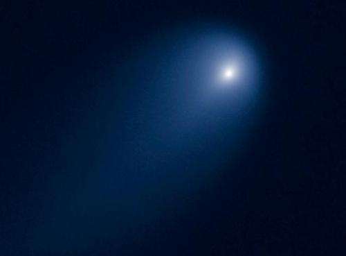 Comet ISON caught on camera by NASA's Hubble Space Telescope on April 10, 2013, when it was 394 million miles from Earth