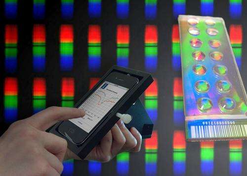 Cradle turns smartphone into handheld biosensor