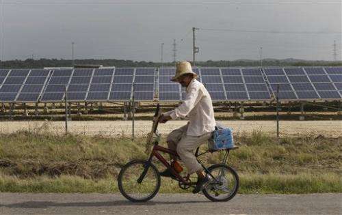 Cuba's 1st solar farm a step toward renewables