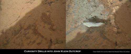 Curiosity hammers into Mars rock in historic feat