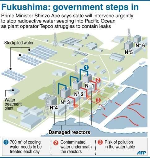 Danger of contaminated water leaking into the ocean at stricken Fukushima nuclear plant