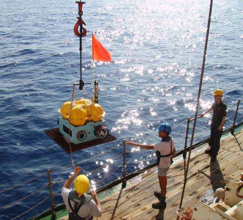 Deploying an ocean bottom seismometer