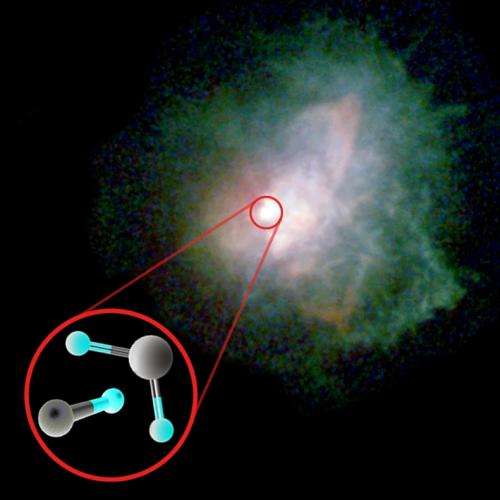 Detection of titanium oxide and titanium dioxide around the giant star VY Canis Majoris
