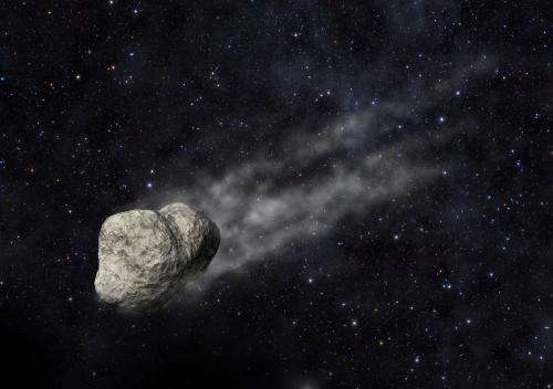 Discovering the birth of an asteroid trail
