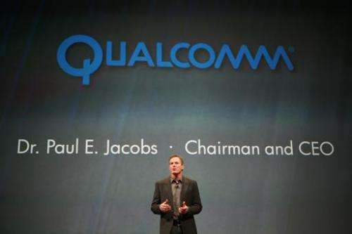 Dr. Paul E. Jacobs, chairman and CEO of Qualcomm, chip manufacturer for HP tablet and mobile phones, speaks during the WebOS eve