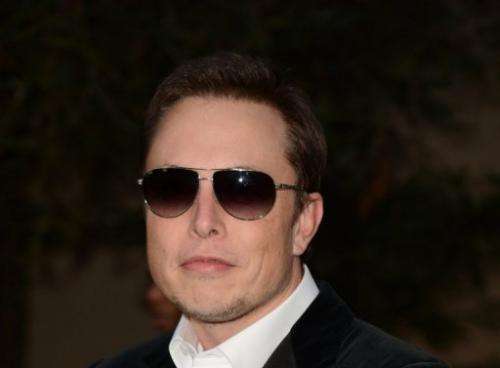 Elon Musk is seen on September 29, 2012, in Burbank, California