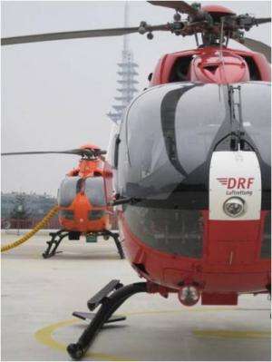 Emergency helicopter airlifts help the seriously injured