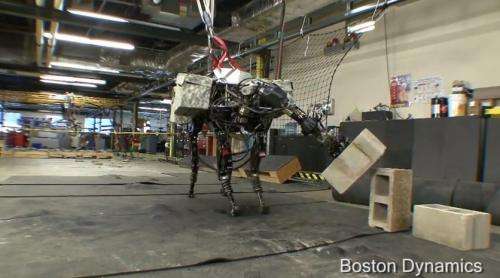 Now Boston Dynamics’ BigDog can lift and toss  (w/ video)