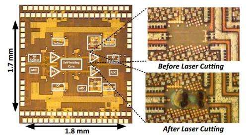 Caltech engineers build self-healing electronic chips that repair themselves