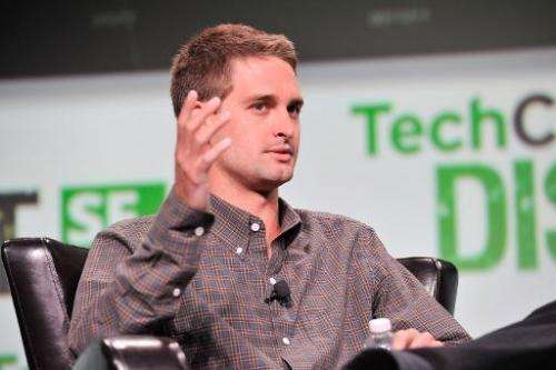 Evan Spiegel of Snapchat attends TechCruch Disrupt SF 2013 at San Francisco Design Center on September 9, in San Francisco