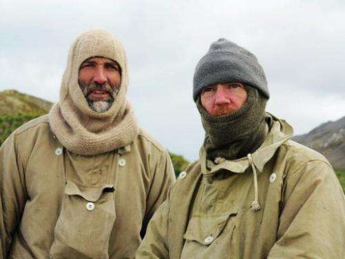 Expedition leader Tim Jarvis (L) and mountaineer Barry Gray, seen in this handout photo, released on February 9, 2013