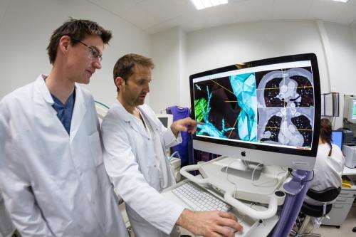 Finding the way to lung tumours by "GPS"