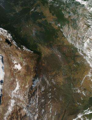 Fires in Bolivia Aug. 31, 2013