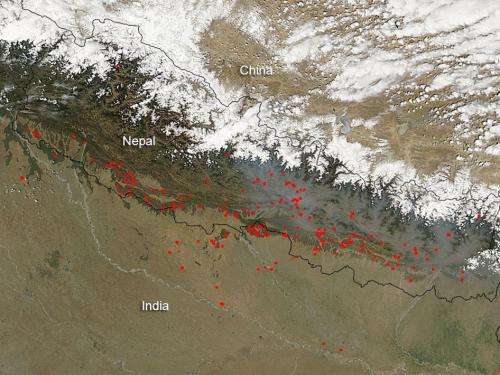Fires in Nepal