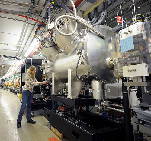 First light from the first high-energy superconducting undulator