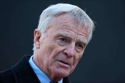 Former FIA chairman Max Mosley speaks to the press in central London on November 29, 2012
