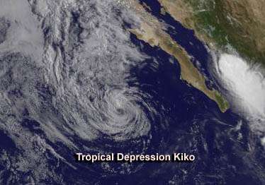 From birth to death in 4 days: Kiko now a remnant low