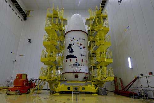 Gaia secured inside fairing