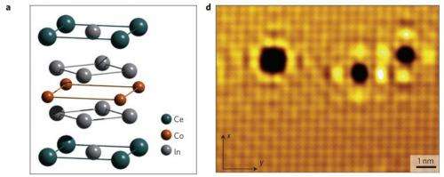 Imaging electron pairing in a simple magnetic superconductor