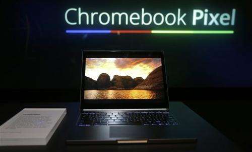 Google adds new touch to line of  Chrome laptops