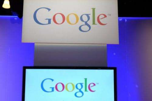 Google logo is seen on December 4, 2012 in Saint-Denis, Paris
