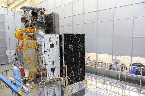 GPM spreads its wings in solar array deployment test
