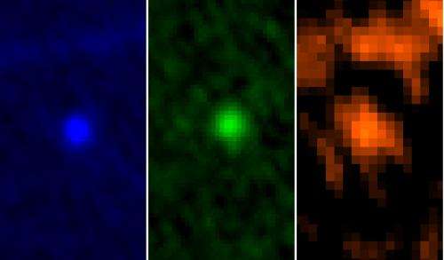 Herschel's three-colour view of asteroid Apophis