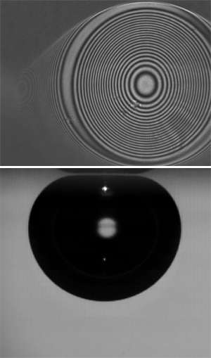 High-speed cameras reveal the complex physics at work as air meets water and glass