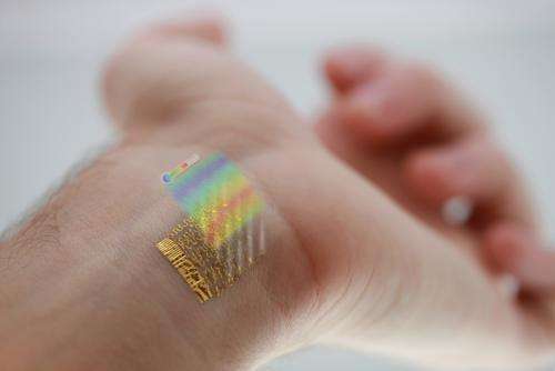 Research team develops tattoo-like skin thermometer patch