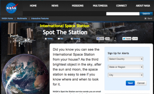 How to see the International Space Station