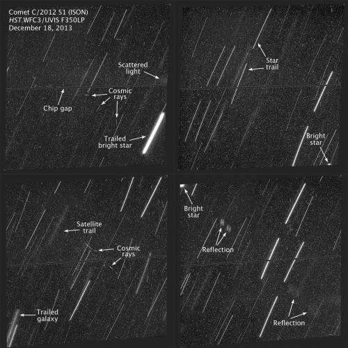 Hubble looks but finds no trace of comet ISON