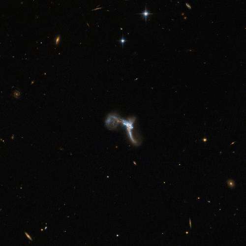 Hubble spots a very bright contortionist