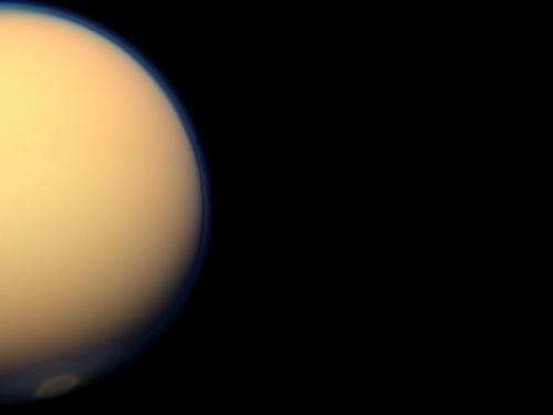 Ice cloud heralds fall at Titan's south pole